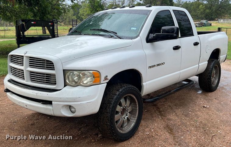 image for item LV9025 2003 Dodge Ram 3500 Quad Cab pickup truck