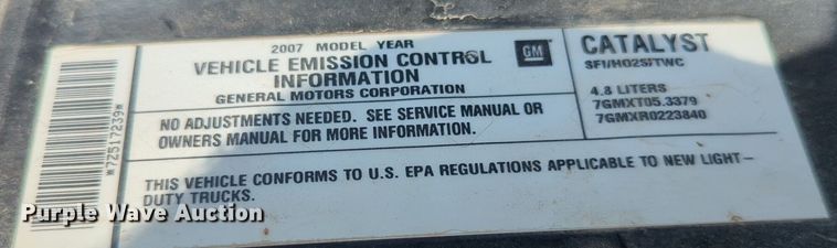 image for item NW9597 2007 Chevrolet SC1 pickup truck