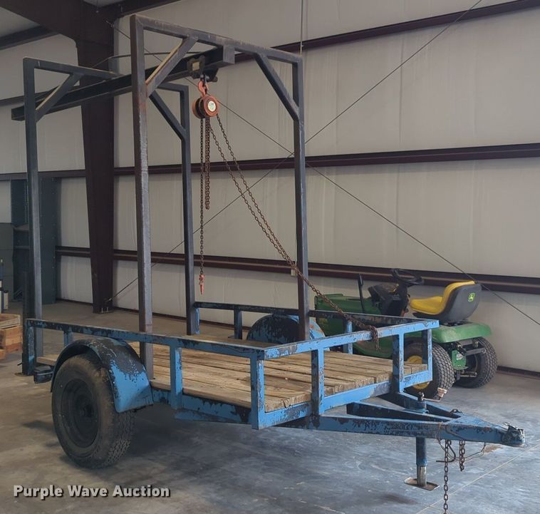 image for item NW9611 Shop built utility trailer with hoist