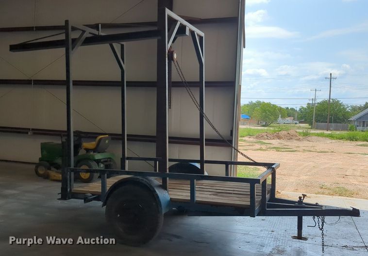 image for item NW9611 Shop built utility trailer with hoist