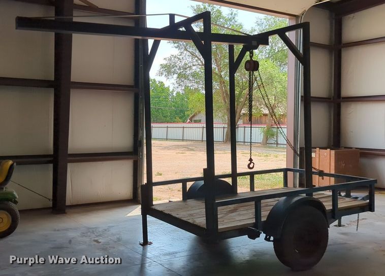 image for item NW9611 Shop built utility trailer with hoist