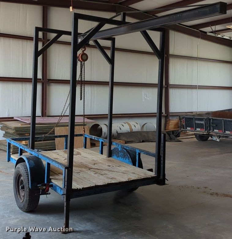 image for item NW9611 Shop built utility trailer with hoist