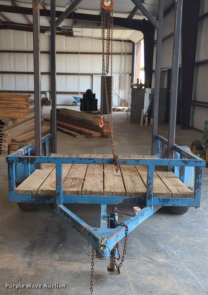 image for item NW9611 Shop built utility trailer with hoist