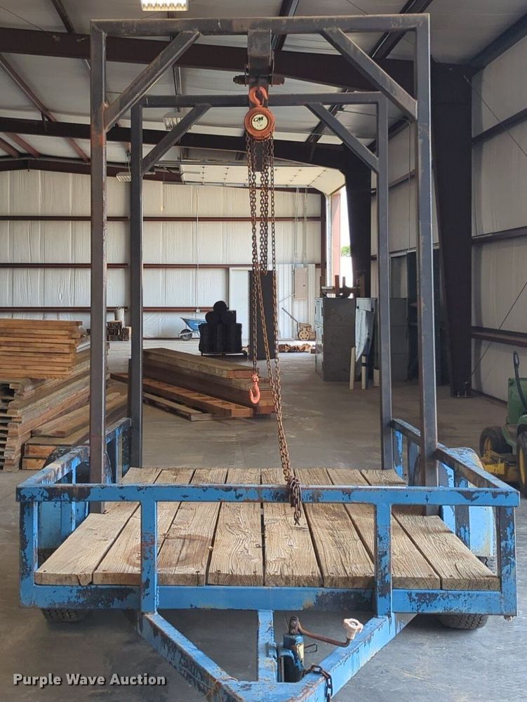 image for item NW9611 Shop built utility trailer with hoist