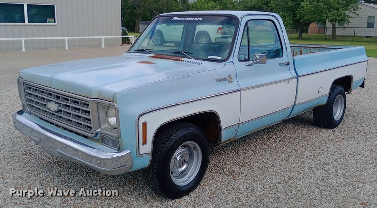 image for item NY9386 1976 Chevrolet  Scotsdale pickup truck