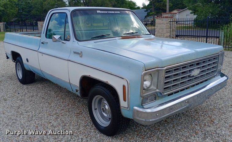 image for item NY9386 1976 Chevrolet  Scotsdale pickup truck