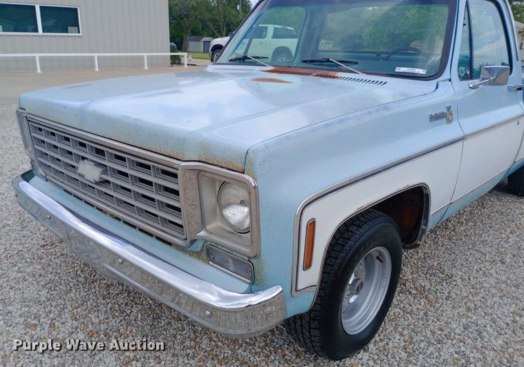 image for item NY9386 1976 Chevrolet  Scotsdale pickup truck