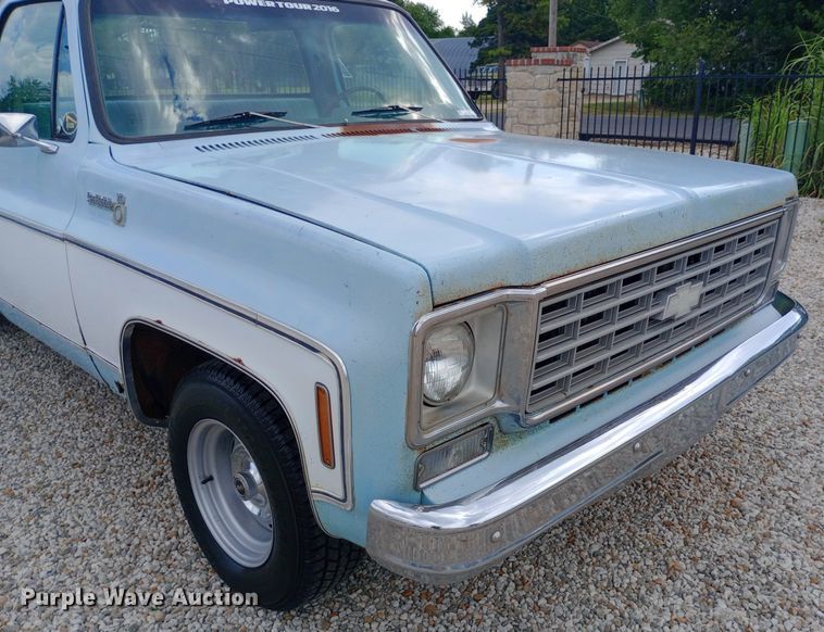 image for item NY9386 1976 Chevrolet  Scotsdale pickup truck