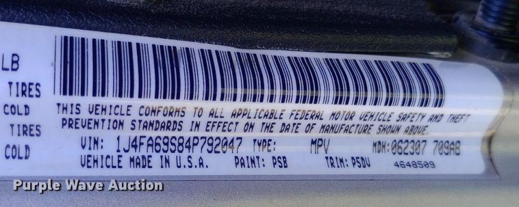 image for item NY9405 2004 Jeep Wrangler SUV