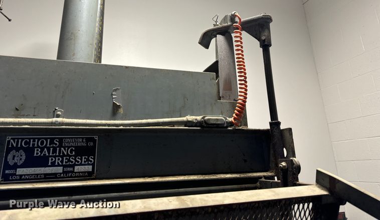 image for item OF9890 Nichols Baling Presses EA30485HDFP cardboard compactor/baler