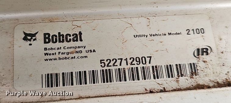 image for item ZA0473 2008 Bobcat 2100 utility vehicle