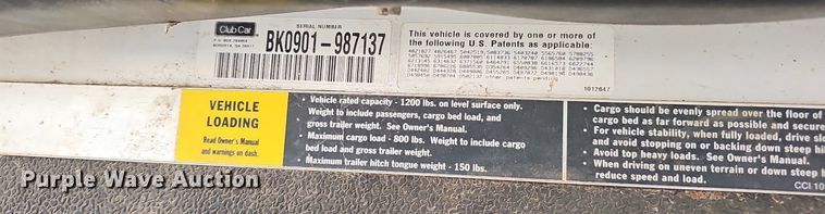 image for item ZA0473 2008 Bobcat 2100 utility vehicle