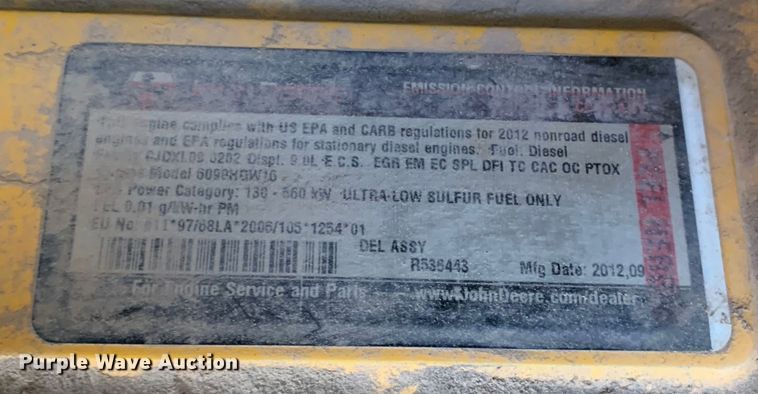 image for item DM7942 2013 John Deere  672G motor grader