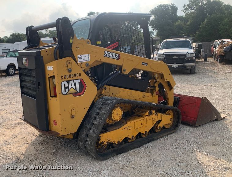 image for item DM7952 2021 Caterpillar 259D3 tracked skid steer loader