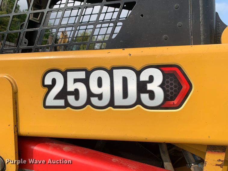 image for item DM7952 2021 Caterpillar 259D3 tracked skid steer loader