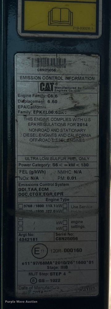 image for item DO6629 2014 Caterpillar 320E L excavator