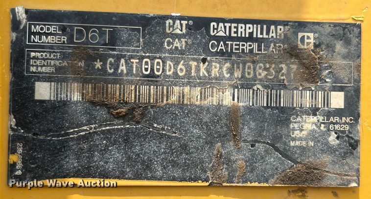 image for item DO6630 2012 Caterpillar  D6T XW dozer