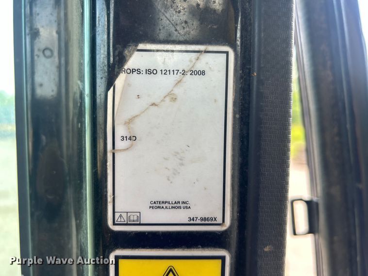 image for item DO6631 2010 Caterpillar 314D LCR excavator