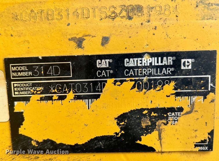 image for item DO6631 2010 Caterpillar 314D LCR excavator