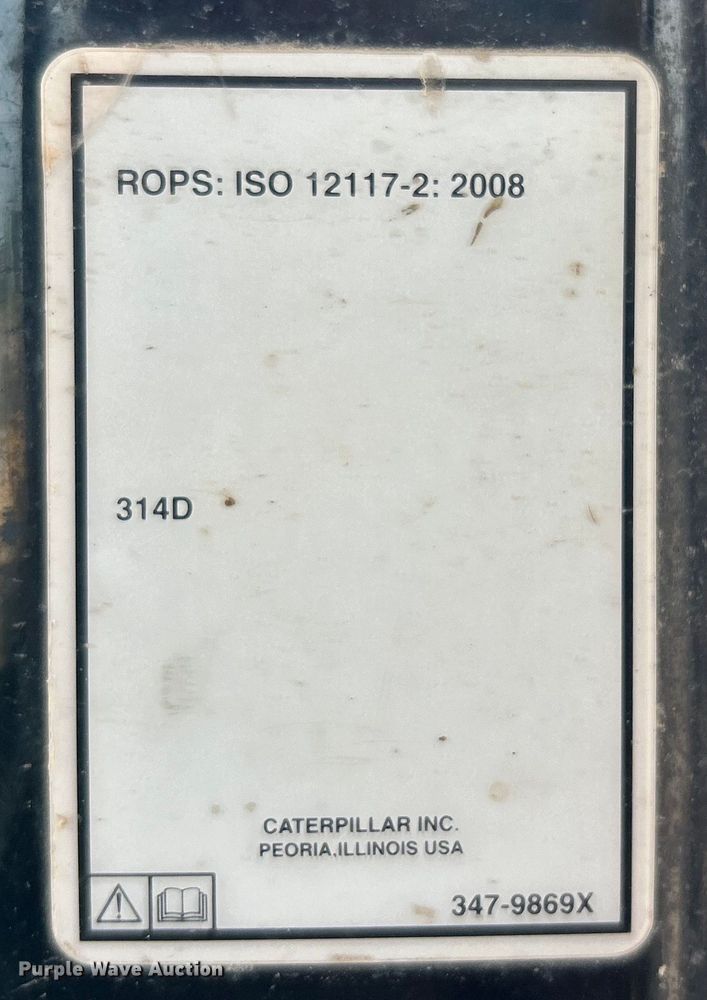 image for item DO6636 2011 Caterpillar  314D LCR excavator