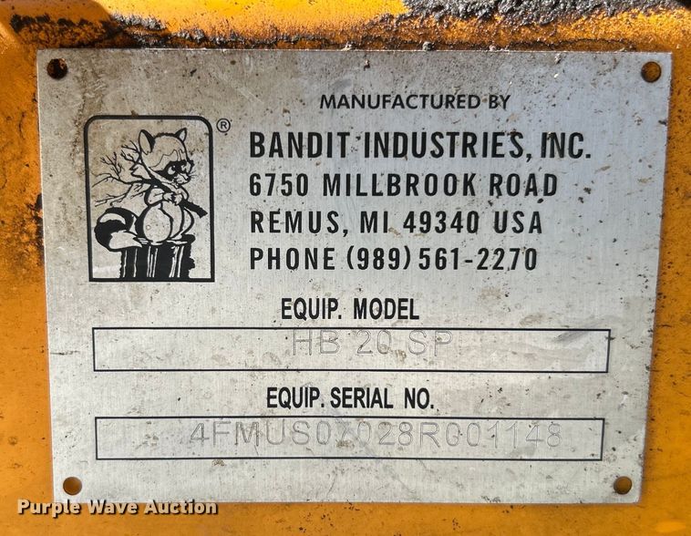 image for item DO6642 Bandut HB20SP stump grinder