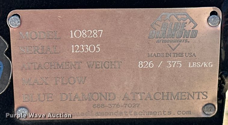 image for item DO7152 Blue Diamond  108287 skid steer bucket