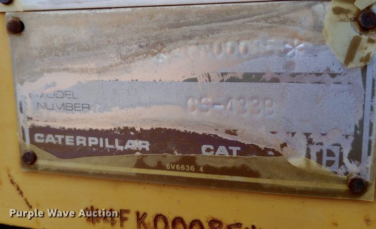 image for item DP1279 1992 Caterpillar CS-433B single drum vibratory roller