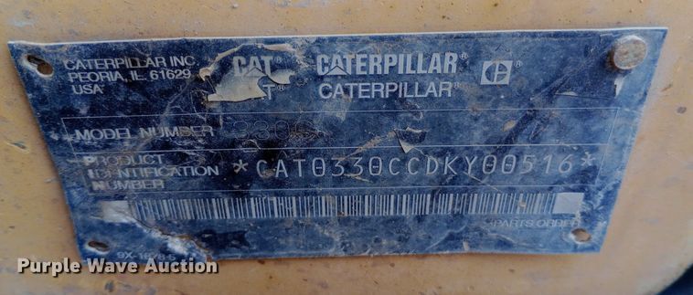 image for item DP1284 2002 Caterpillar  330CL excavator
