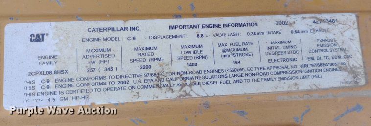 image for item DP1285 2002 Caterpillar 330C L excavator