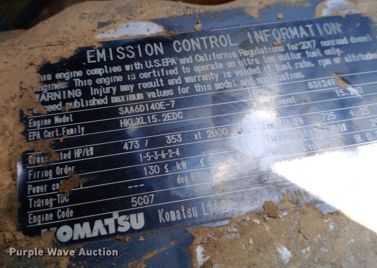 image for item DP1286 2017 Komatsu HM400-5 haul truck