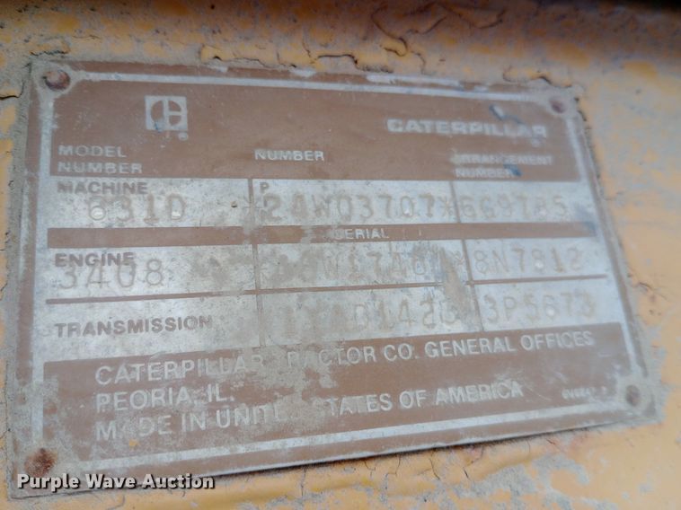 image for item DP1293 1984 Caterpillar 631D haul truck