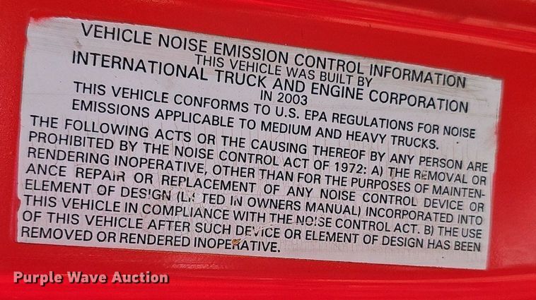 image for item DP6577 2004 International 7400 dump truck