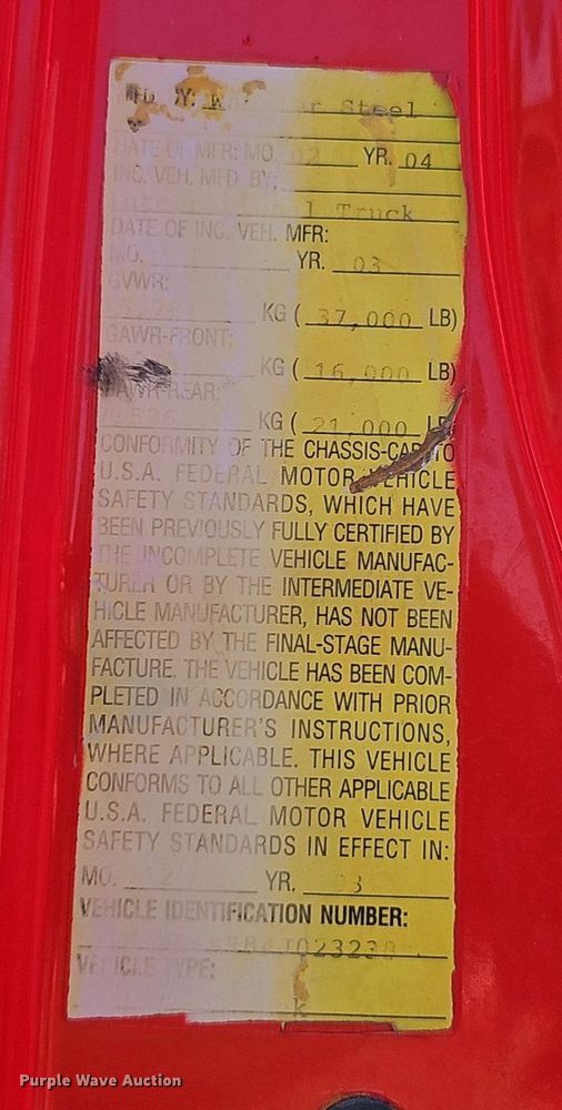 image for item DP6577 2004 International 7400 dump truck