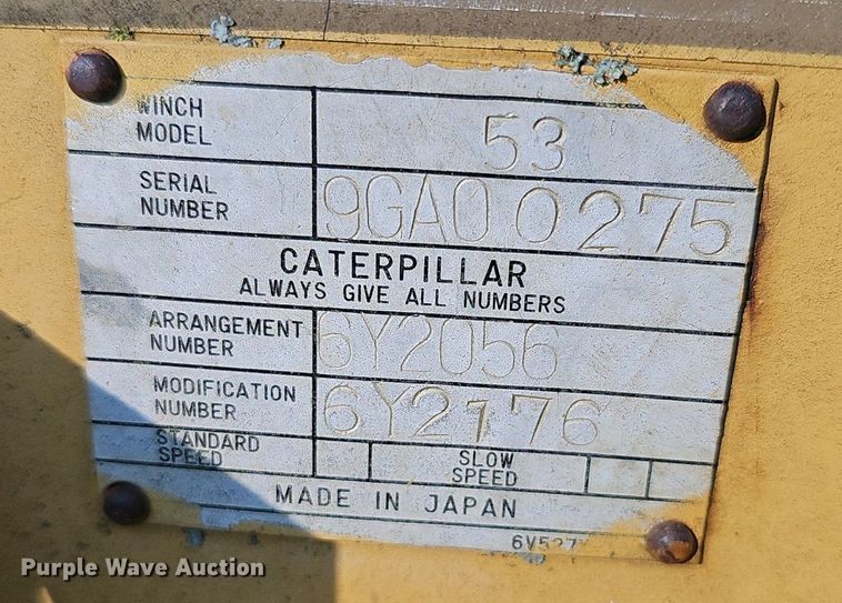 image for item DP6578 Caterpillar 53 dozer winch