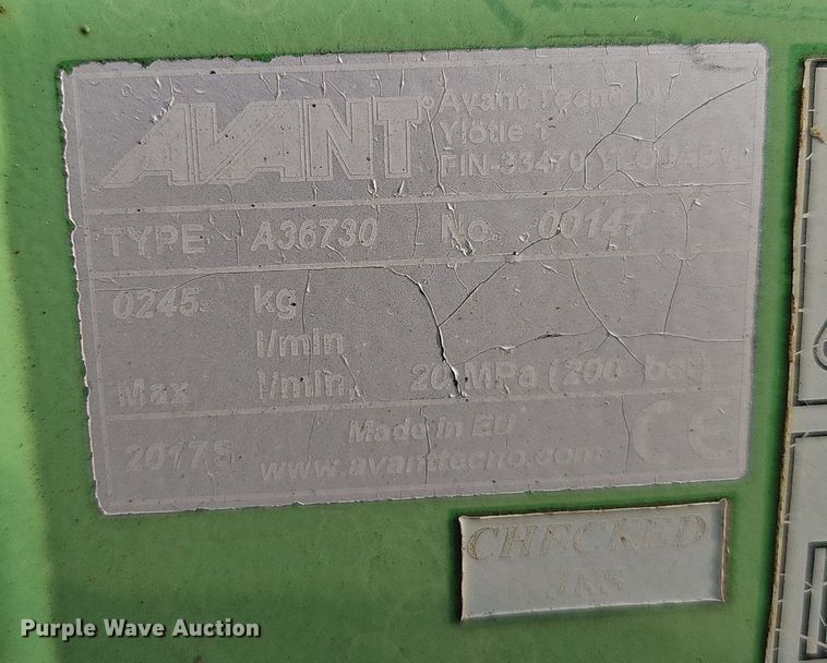 image for item DP6613 2017 Avant  1200 flail mower