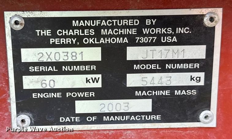 image for item DP8441 2003 Ditch Witch JT1720 directional boring unit