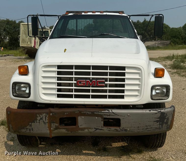 image for item DQ6904 1997 GMC C7500 roll-off container truck
