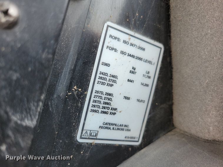 image for item DR4366 2014 Caterpillar 236D skid steer loader