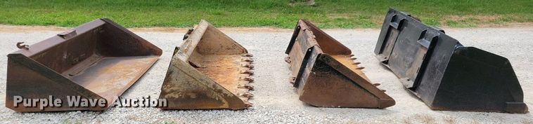 image for item DR4372 (4) skid steer buckets
