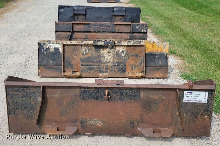 image for item DR4372 (4) skid steer buckets