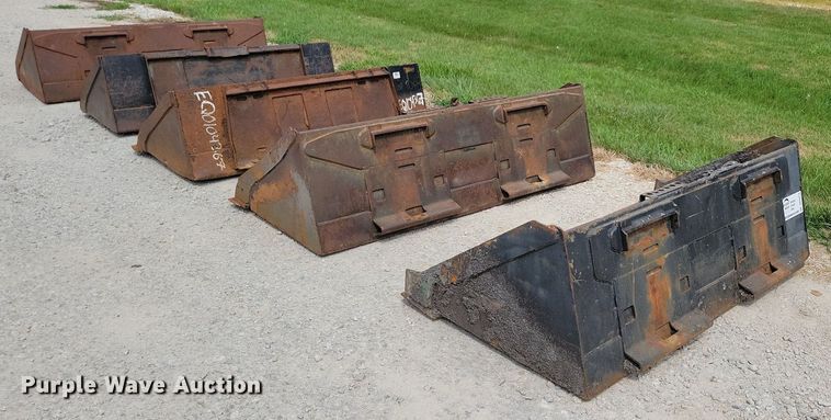 image for item DR4373 (5) skid steer buckets