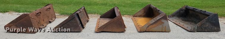 image for item DR4373 (5) skid steer buckets
