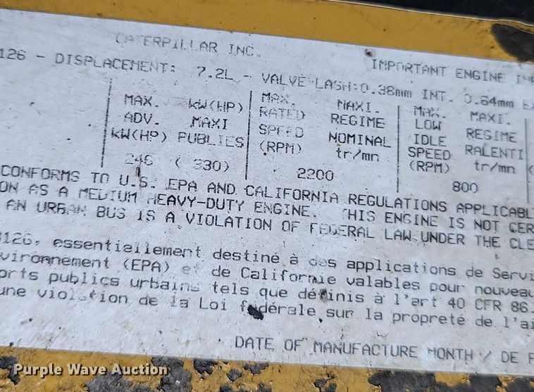 image for item DR4380 1998 Chevrolet  C6500 dump truck