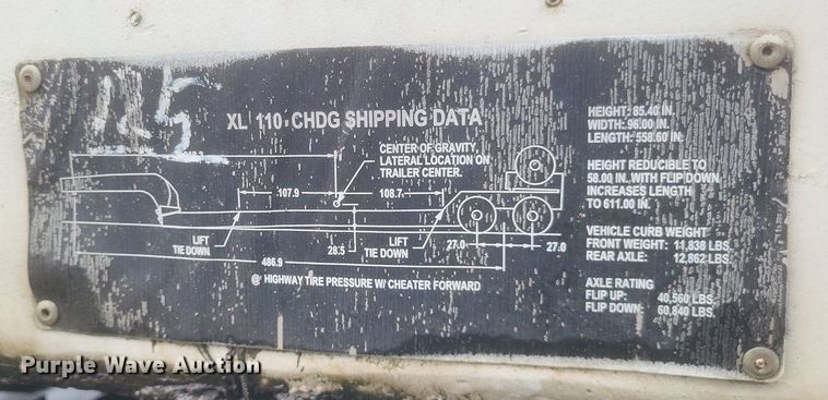 image for item DR4902 2006 XL 110CHDG lowboy equipment trailer