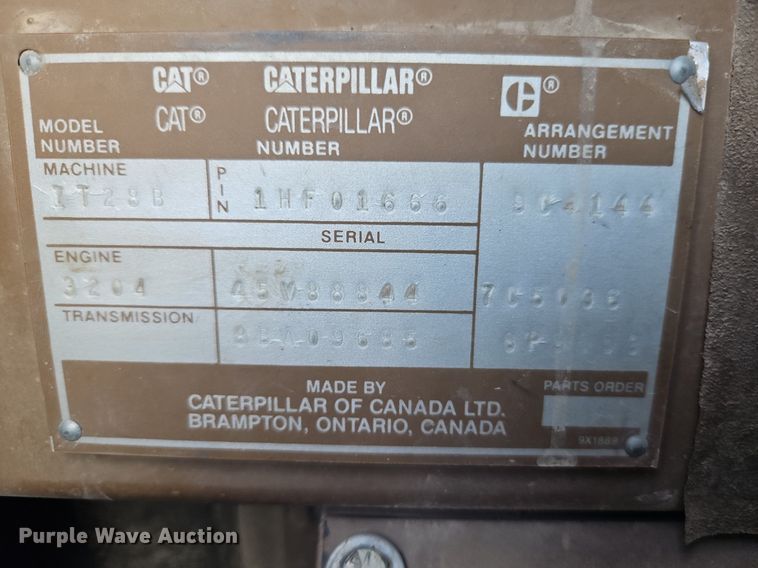 image for item DR8716 1990 Caterpillar  IT28B wheel loader