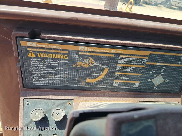 image for item DR8720 1992 Case 580 Super K backhoe