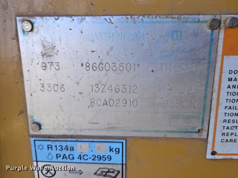 image for item DR8733 2000 Caterpillar  973 track loader