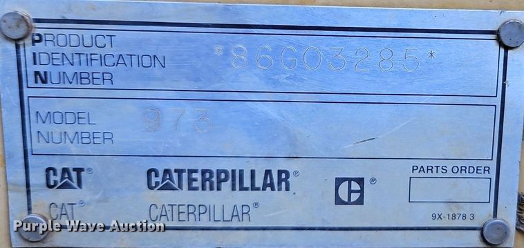 image for item DR8734 1997 Caterpillar  973 track loader