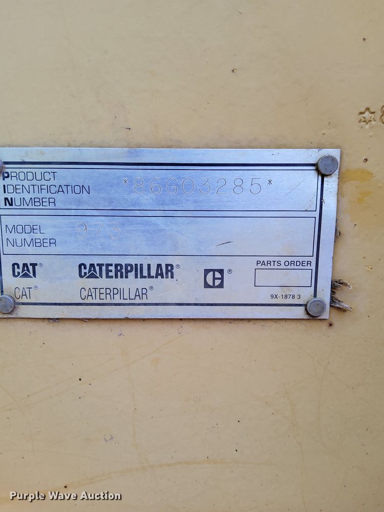 image for item DR8734 1997 Caterpillar  973 track loader