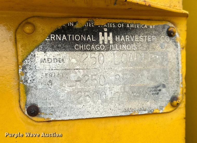 image for item DS4211 International Harvester  250 track loader